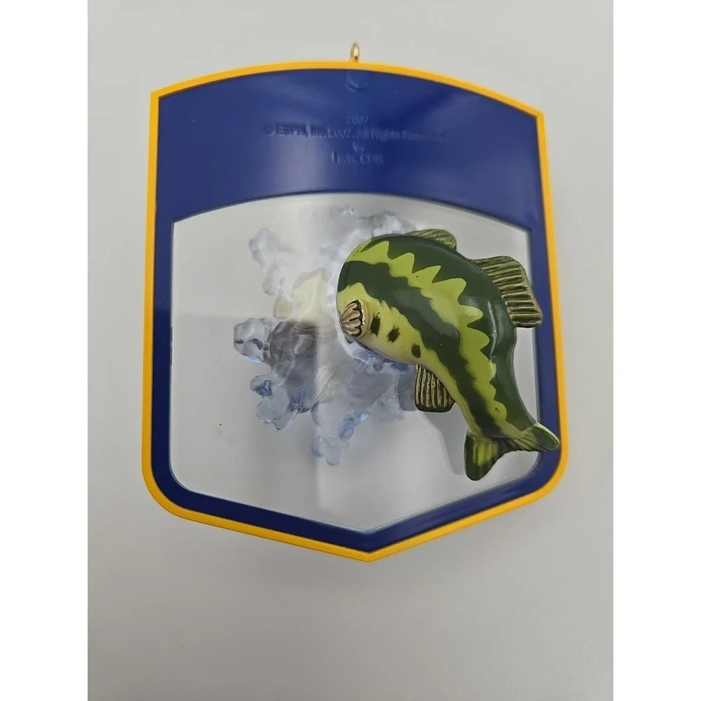 Hallmark Keepsake Ornament B.A.S.S. Hooked on Fishing (2007) Bass Fish‎